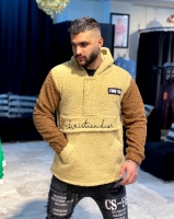 هودی پشمی برند FIND THE رنگ نسکافه ای