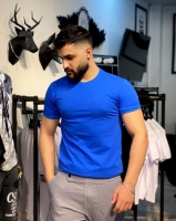 تی شرت ساده آبی
