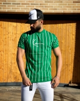 تی شرت راه راه برند KARL رنگ سبز