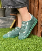 کتونی سایز میانه چسبی Adidas Smith سبز چمنی