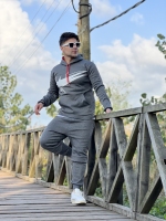 ست هودی و اسلش NIKE طوسی