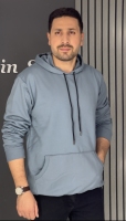 هودی پنبه داخل کرک طوسی