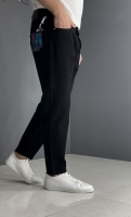 شلواربوی فرند پارچه ترک مشکی قد 95cm