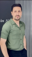 پیراهن مردانه پنبه یقه انگلیسی سبز