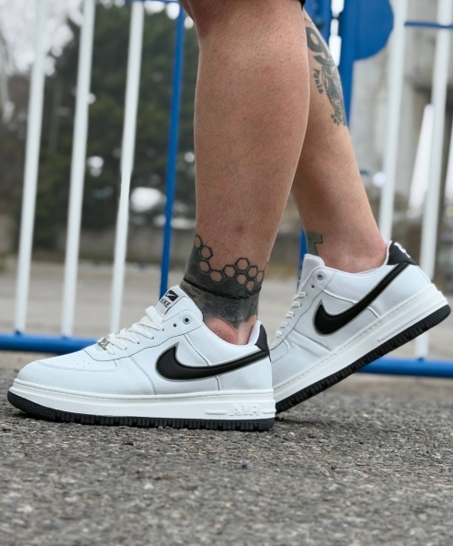 کتونی سایز بزرگ NIKE AIR سفید مشکی