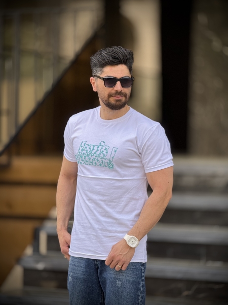 تیشرت اندامی ال وی سفید