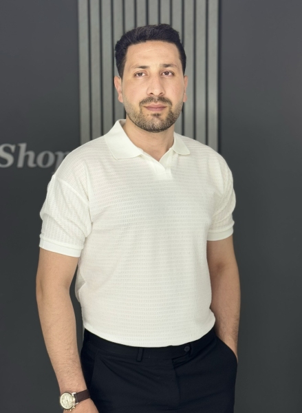 تیشرت اولدمانی پارچه وارداتی سفید
