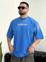 تیشرت 2نخ Casual آبی B