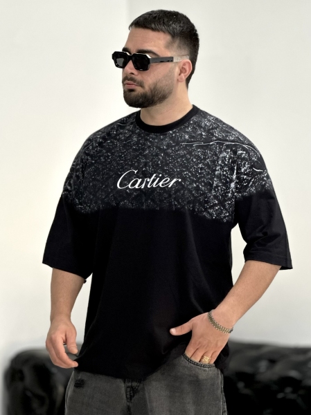 تیشرت پنبه Cartier مشکی B