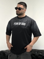 تیشرت 2نخ FEAR مشکی