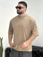 تیشرت پنبه Basic نسکافه ای