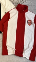 کیت نیم زیپ Arsenal سفید قرمز