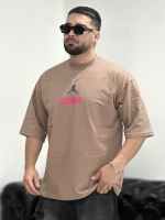 تیشرت 2نخ Jordan نسکافه ای P