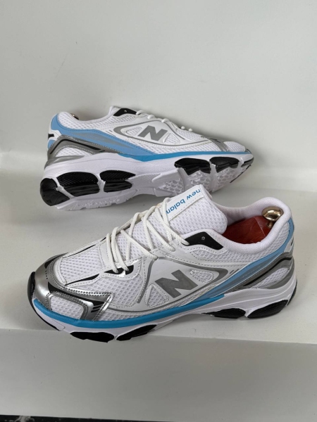 کتونی اسپرت new balance 1064 سفید آبی نقره ای