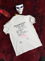 تیشرت آستین کوتاه BALENCIAGA پشت طرح دار سفید